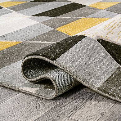 Kehoe Retro Diamonds Geometric Area Rug