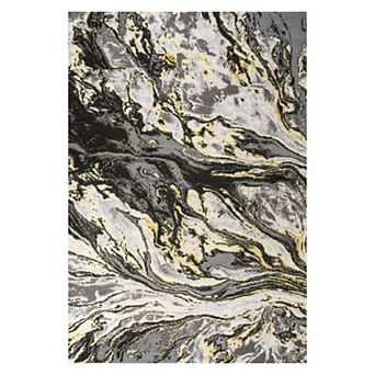 Swirl Marbled Abstract Area Rug