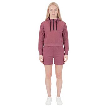 Women’s Half-Zip Hoodie and Shorts Lounge Set