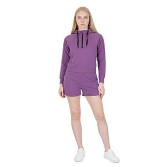 Women’s Half-Zip Hoodie and Shorts Lounge Set
