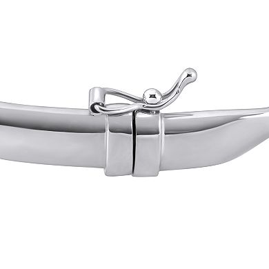 ITALIAN LUSTER Sterling Silver Half Twist Bangle Bracelet