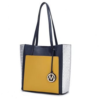 MKF Collection Leah Color-Block Tote Bag