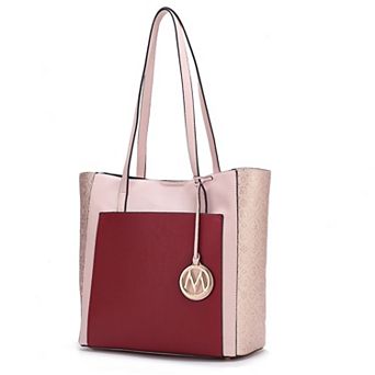 MKF Collection Leah Color-Block Tote Bag