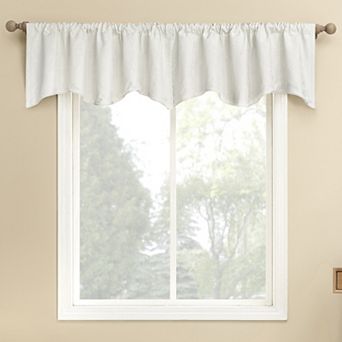 Sun Zero Bronte Floral Jacquard Rod Pocket Curtain Valance