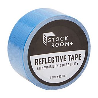Blue Reflective Tape - 2 in x 30 FT Outdoor Reflector Safety Roll for Trailers
