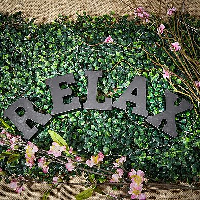 54 Pieces Black 3D Wood Alphabet Letters with 2 Symbols for Wedding Decoration