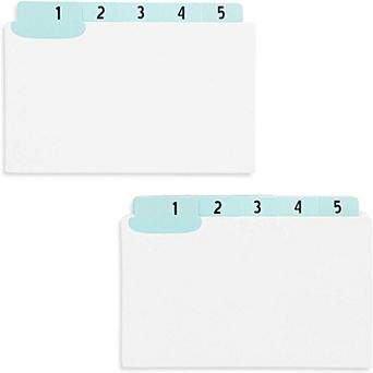 2x Daily Index Card Dividers with UV Laminated Tabs, Numbers 1-31 5 x 3.5 in