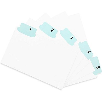 2x Daily Index Card Dividers with UV Laminated Tabs, Numbers 1-31 5 x 3.5 in