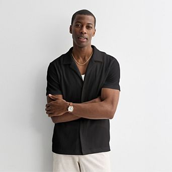 Apt. 9® Knit Button Up Shirt