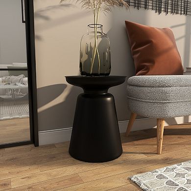 Stella & Eve Modern Bell-Shaped Base Metal End Table