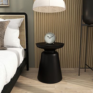 Stella & Eve Modern Bell-Shaped Base Metal End Table