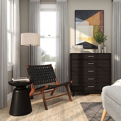 Stella & Eve Modern Bell-Shaped Base Metal End Table