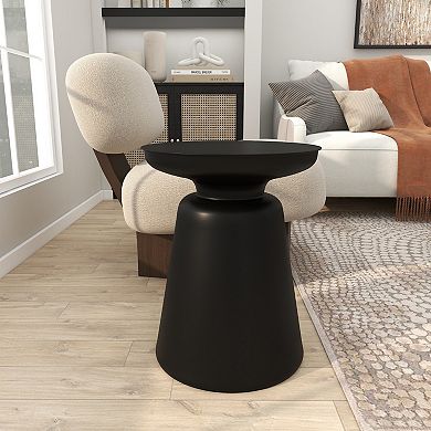 Stella & Eve Modern Bell-Shaped Base Metal End Table
