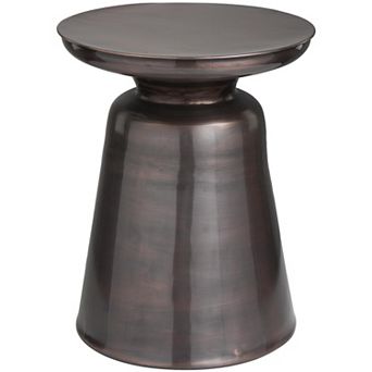 Stella & Eve Modern Bell-Shaped Base Metal End Table
