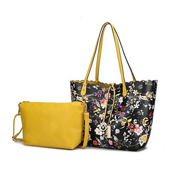 MKF Collection Danielle 2 pc Reversible Shopper Tote Shoulder Bag & Crossbody Pouch