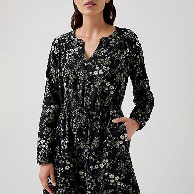 Cafe Crepe Tiered Dress Made With Organic Cotton