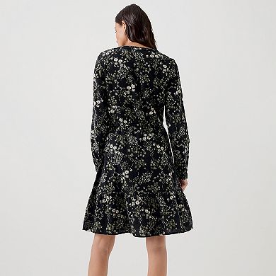 Cafe Crepe Tiered Dress Made With Organic Cotton