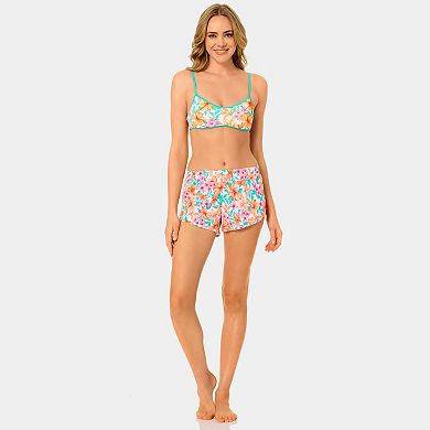 Juniors' Hurley Tropic Punch 2.5-Inch Pull-On Swim Bottoms