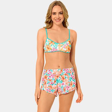 Juniors' Hurley Tropic Punch 2.5-Inch Pull-On Swim Bottoms