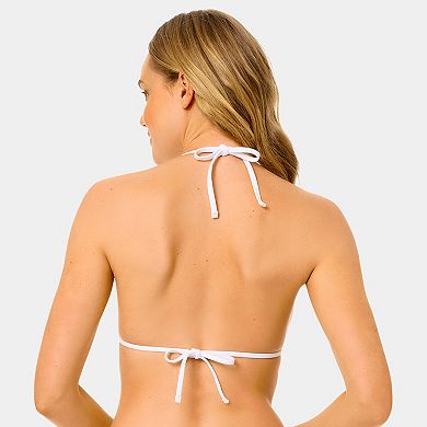 Juniors' Hurley Solid Triangle Swim Top with Contrast Binding