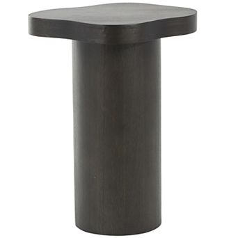 Stella & Eve Wood Pedestal End Table