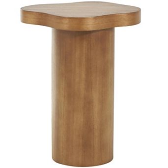 Stella & Eve Wood Pedestal End Table
