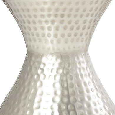 Stella & Eve Hammered Metal Hourglass End Table