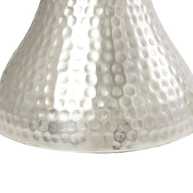 Stella & Eve Hammered Metal Hourglass End Table