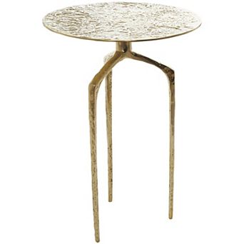Stella & Eve Slim Textured Aluminum Metal End Table
