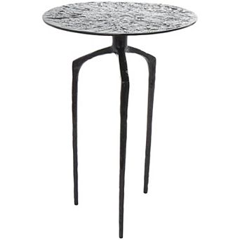 Stella & Eve Slim Textured Aluminum Metal End Table
