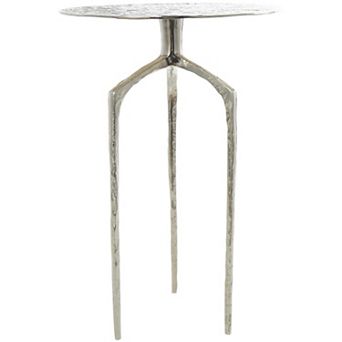 Stella & Eve Slim Textured Aluminum Metal End Table