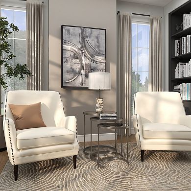 Stella & Eve 3-pc. Round Nesting Metal End Table Set