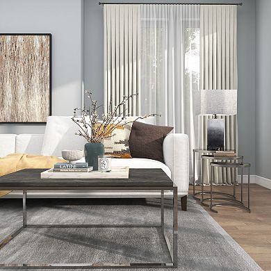 Stella & Eve 3-pc. Round Nesting Metal End Table Set