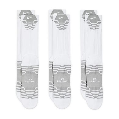 Men's Nike 3-Pack Everyday Elevated Sport Crew Socks