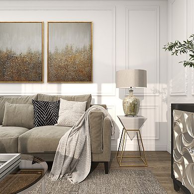 Stella & Eve Inverted Pyramid Wood End Table