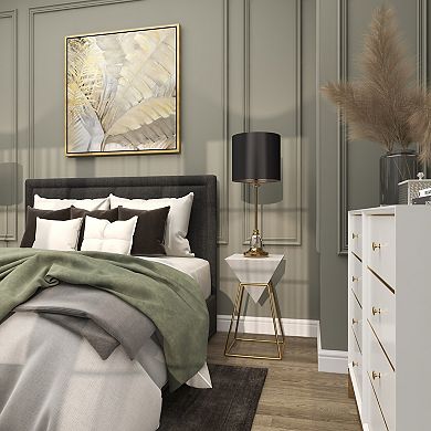 Stella & Eve Inverted Pyramid Wood End Table