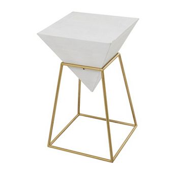 Stella & Eve Inverted Pyramid Wood End Table
