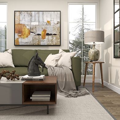 Stella & Eve Intricately Carved Mango Wood End Table