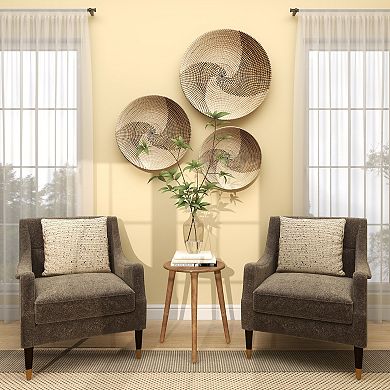 Stella & Eve Intricately Carved Mango Wood End Table