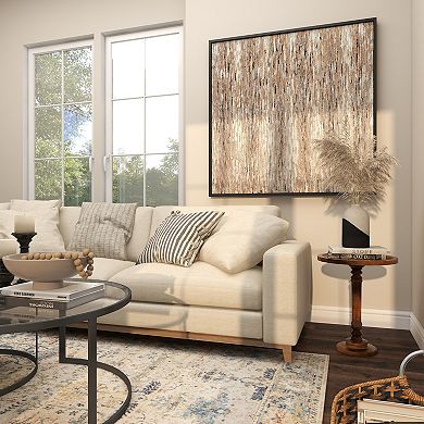 Stella & Eve Intricately Carved Mango Wood Turned Base End Table