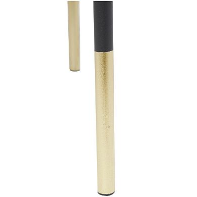 Stella & Eve Metal Open Grid Frame Accent Table with Gold Tone Legs