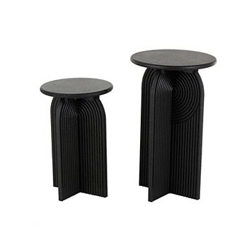 Stella & Eve 2 pc Arched Pedestal End Table Set