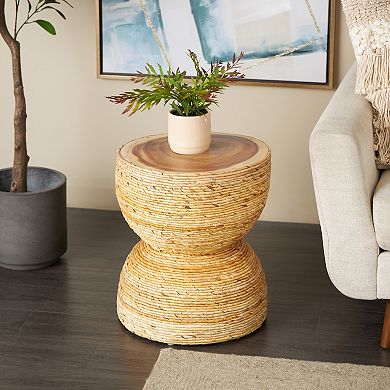 Stella & Eve Handmade Woven End Table