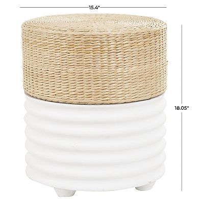 Stella & Eve Woven Seagrass Top End Table