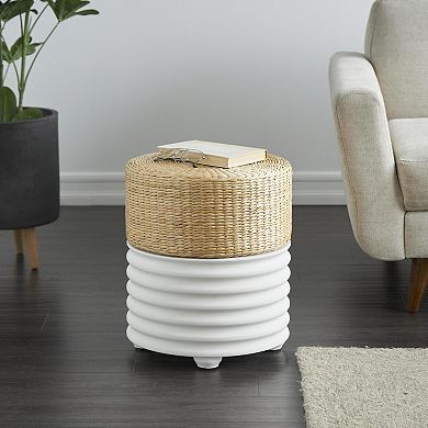 Stella & Eve Woven Seagrass Top End Table
