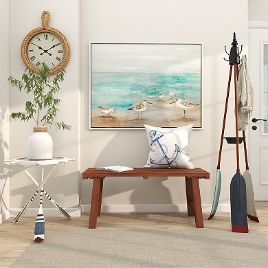 Stella & Eve Metal Accent Table with Oar Shaped Legs
