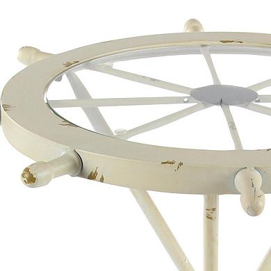 Stella & Eve Metal Accent Table with Oar Shaped Legs