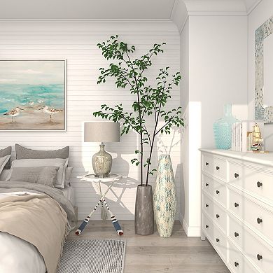 Stella & Eve Metal Accent Table with Oar Shaped Legs