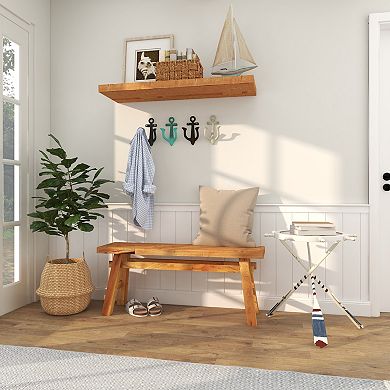 Stella & Eve Metal Accent Table with Oar Shaped Legs