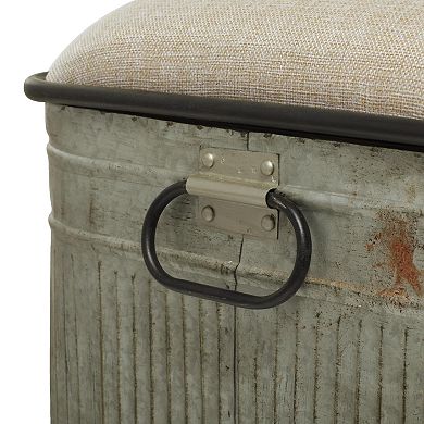 Stella & Eve Galvanized Metal Storage Bench